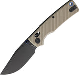 Vosteed Porcupine ModSwap Crossbar Lock Sand Tan G10 Folding 154CM Knife A3103
