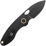 Vosteed Mini Acorn Linerlock Black G10 Folding 14C28N Drop Point Pocket Knife A3401