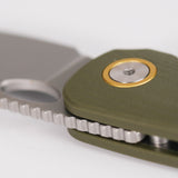 Vosteed Mini Acorn Linerlock Green G10 Folding 14C28N Drop Point Pocket Knife A3402