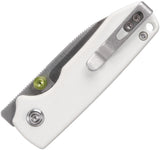 Vosteed Raccoon Cub Linerlock White G10 Folding 14C28N Drop Point Pocket Knife A3603