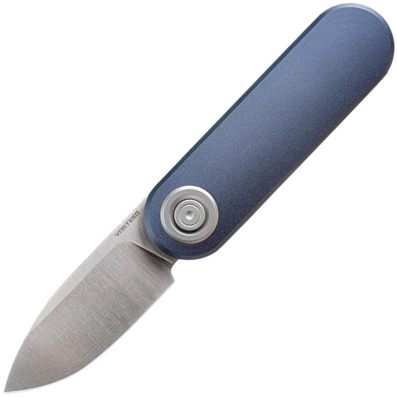 Vosteed Corgi-V Vanchor Lock Dark Slate Blue Aluminum Folding 14C28N Pocket Knife A3713