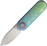 Vosteed Corgi-V Evergreen Christmas Frost Titanium Folding Knife A3716