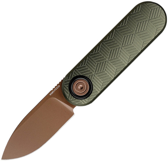 Vosteed Corgi-V Vanchor Lock Alu Green Folding Knife | Premium EDC