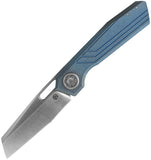 Vosteed Xeno Vanchor Lock Blue Titanium Folding Vanax Pocket Knife A3802