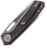 Vosteed Xeno Vanchor Lock Dark Reddish Purple Titanium Folding Vanax Pocket Knife A3804