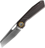 Vosteed Xeno Vanchor Lock Dark Reddish Purple Titanium Folding Vanax Pocket Knife A3804