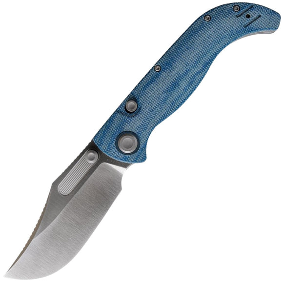 Vosteed Naga Top Linerlock Blue Micarta Folding S35VN Pocket Knife A3901