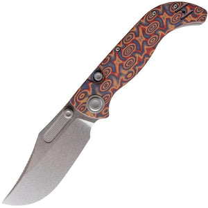 Vosteed Naga Top Linerlock Copper Raindrop Micarta Folding S35VN Pocket Knife A3904
