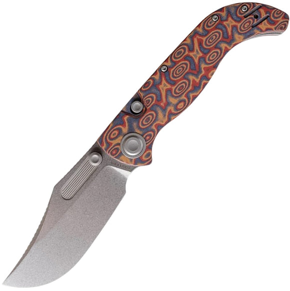 Vosteed Naga Top Linerlock Copper Raindrop Micarta Folding S35VN Pocket Knife A3904