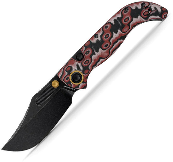 Vosteed Naga Top Linerlock Scarlet Void Micarta Folding S35VN Pocket Knife A3905