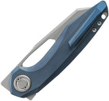 Vosteed Thunderbeast Vanchor Lock Blue Titanium Folding Bohler M390 Pocket Knife A4303