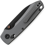 Vosteed Raccoon TiSlim Crossbar Lock Dim Gray Titanium Folding 154CM Pocket Knife A4505