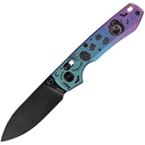 Vosteed Raccoon TiSlim Crossbar Lock LTE Halloween Monster Titanium Folding 154CM Knife A4516