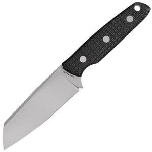 Vosteed Mink Black Micarta Nitro-V Sheepsfoot Fixed Blade Knife w/ Sheath D0103