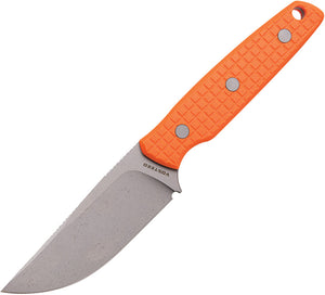 Vosteed Mink Orange G10 Nitro-V Clip Point Fixed Blade Knife w/ Sheath D0105