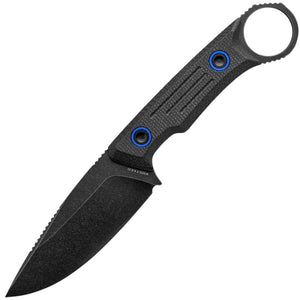 Vosteed Fullback Black Micarta Nitro-V Fixed Blade Knife w/ Sheath D0301