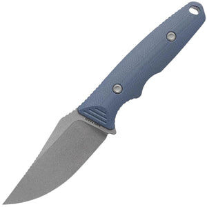 Vosteed H-Back Blue G10 14C28N Clip Pt Fixed Blade Knife w/ Sheath D0403