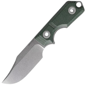 Vosteed Quokka Green Micarta 14C28N Fixed Blade Knife w/ Sheath D0601