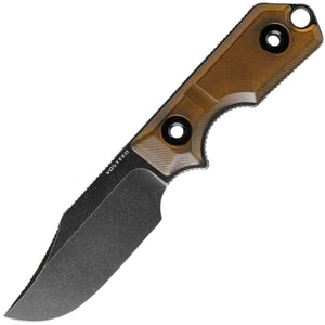 Vosteed Quokka Amber PEI Ultem 14C28N Fixed Blade Knife w/ Sheath D0603