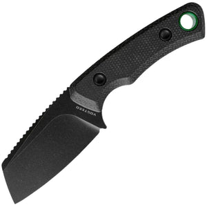 Vosteed Marmoset Black Micarta 14C28N Cleaver Fixed Blade Knife w/ Sheath D0702