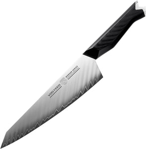 Vosteed Morgan 8" Chef's Black G10 9Cr18MoV Stainless Fixed Blade Kitchen Knife MGCH9C80