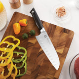 Vosteed Stallion 7" Santoku Black G10 1.4116 Fixed Blade Kitchen Knife SLSA4170