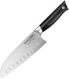 Vosteed Stallion 7" Santoku Black G10 1.4116 Fixed Blade Kitchen Knife SLSA4170