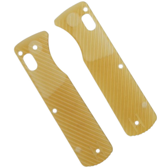Vosteed Vombat Amber PEI Ultem Handle Scales X0138