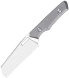Vero Engineering Axon Gray Titanium Bohler M390 Cleaver Fixed Blade Knife OALLHST