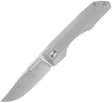 Vero Engineering Impulse Thin Framelock Gray Titanium Folding M390 Knife VITBSS