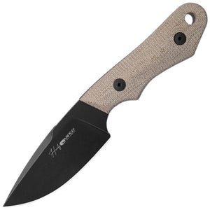 Viper Handy Tan Natural Micarta Black MagnaCut Steel Fixed Blade Knife w/ Sheath 4042CN