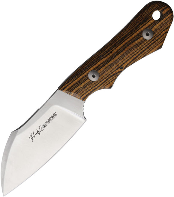 Viper Handy 2 Bocote Wood CPM-MagnaCut Sheepsfoot Fixed Blade Knife 4048BC