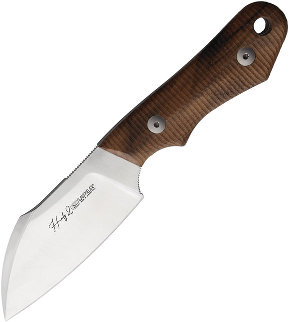 Viper Handy 2 Walnut Wood CPM-MagnaCut Sheepsfoot Fixed Blade Knife 4048NO