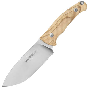 Viper Ranger Olive Wood Bohler N690 Fixed Blade Knife w/ Sheath 4056UL