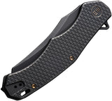 Viking Tactics RekkeR Framelock Blk Titanium Folding CPM-20CV Pocket Knife ACG1