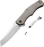 Viking Tactics RekkeR Framelock Gray Titanium Folding CPM-20CV Pocket Knife ACG2