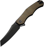 Viking Tactics RekkeR Framelock Gold Titanium Folding CPM-20CV Pocket Knife ACG3