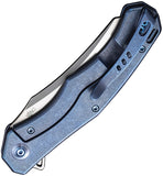 Viking Tactics RekkeR Framelock Blue Titanium Folding CPM-20CV Pocket Knife ACG4