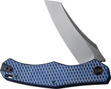 Viking Tactics RekkeR Framelock Blue Titanium Folding CPM-20CV Pocket Knife ACG4
