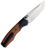 Vixino Knives Baby Bronto Brown Micarta & Black Titanium Folding S35VN Pocket Knife 902M3