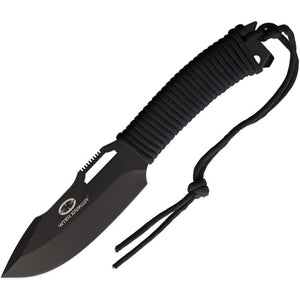 WithArmour Yaksha Black Cord Wrapped 440C Stainless Fixed Blade Knife 003BK