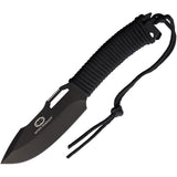 WithArmour Yaksha Black Cord Wrapped 440C Stainless Fixed Blade Knife 003BK