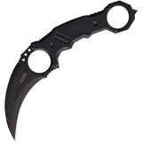 WithArmour Terminator Black Smooth G10 440C Stainless Fixed Blade Knife    - On Sale