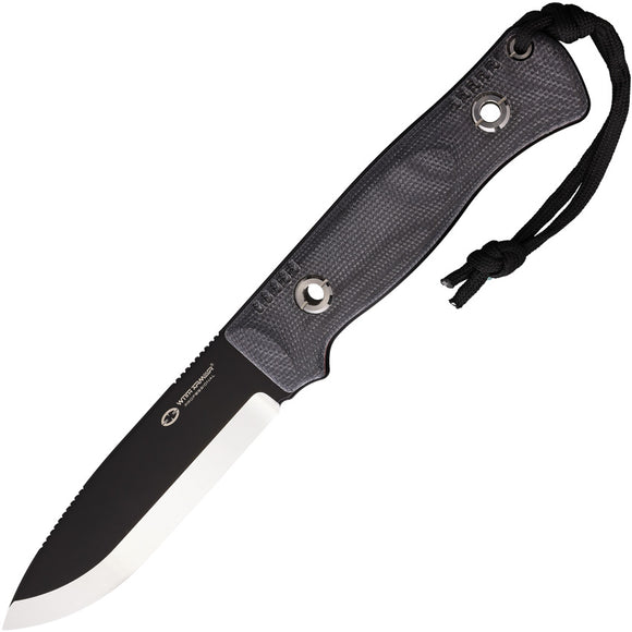 WithArmour Woodlands Black Micarta VG-10 Fixed Blade Knife w/ Sheath 230495BKG