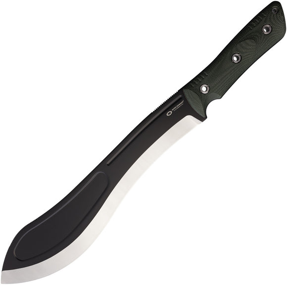 WithArmour Beluga Green Micarta 1095HC Fixed Blade Machete w/ Sheath 2307185GN