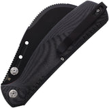 WithArmour Hortus Slip Joint Black Micarta Folding VG-10 Pocket Knife HY12860BK