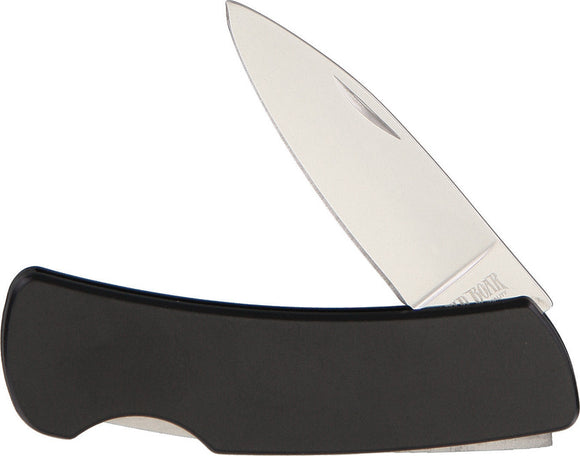 Wild Boar Lockback Black Aluminum Folding Stainless Steel Pocket Knife 1019