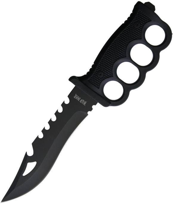Wild Boar Razorback Survival Black ABS Stainless Fixed Blade Knife 1033