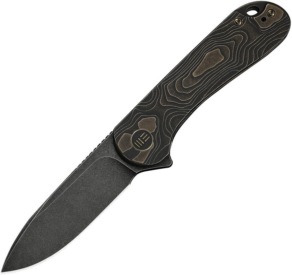 CRKT Scrub Fixed Blade Knife Black Cord Handle SK5 Black Plain