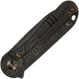We Knife Elementum Framelock Bronze Titanium Folding MagnaCut Pocket Knife 18062XA3